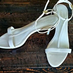 Calvin Klein Cream Kitten Heels